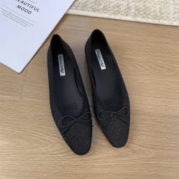 Bailamos Brand Women Flat Shoes Round Toe Moccasins Thick Heel Flats Ballerina Shallow Shoes Casual Outdoor Slip On Ballet Flats