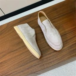 Only women Sheepskin suede high top woman's loafers all leather short boots casual walking shoes ankle boots