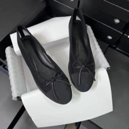 2026 New Spring style bow tie women's ballet flats made of genuine leather. Available in various colors.35-41