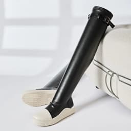 Women Over Knee High Boots PU Leather Platform Luxury Trainers Casual Stretch Shoes Spring Flats Black Red Socks Shoes Big Size