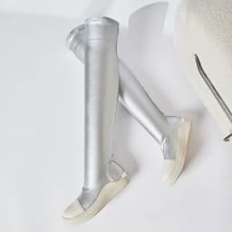 Women Over Knee High Boots PU Leather Platform Luxury Trainers Casual Stretch Shoes Spring Flats Black Red Socks Shoes Big Size