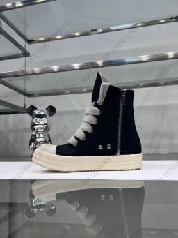 Classic Canvas High Top Men Shoe Designer Follow Engaging Trainer Jumbo Lace-up Luxury Ankle Boot Black Platform Women Sneaker