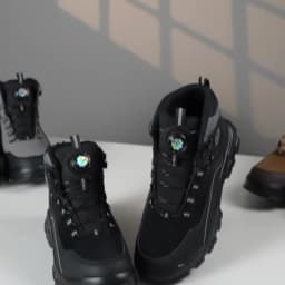 Lightweight Waterproof High Top Rotary Knob Safety Shoes Steel Toe Anti-smash Puncture Proof Work Boots For Construction Workers