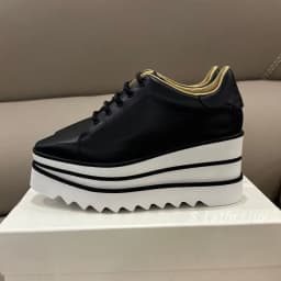 Wedges Thick Soled Shoes Women's Genuine Leather Breathable Lace Up Casual Shoes Spring/Summer Fashion Versatile Single Shoes