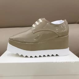 Wedges Thick Soled Shoes Women's Genuine Leather Breathable Lace Up Casual Shoes Spring/Summer Fashion Versatile Single Shoes