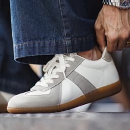 MADEN Men's 38- GATS White Hidden Elevator Height Increasing Trendy Low Top Sneakers Unisex Versatile Casual Shoes Autumn