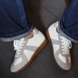 MADEN Men's 38- GATS White Hidden Elevator Height Increasing Trendy Low Top Sneakers Unisex Versatile Casual Shoes Autumn