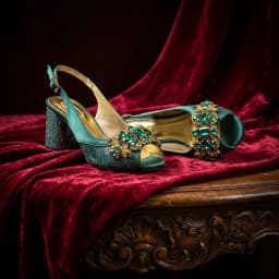 2026 New Green Elegant Women's High Heels Shoes & Bag Set Rhinestone-Embellished Designer Shoes Perfect for Special Occasionss