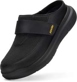 FitVille Wide Slippers For Men Slip-On Mules Clogs For Swollen Feet Adjustable Strap Indoors Lightweight Walking Shoes