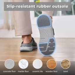 FitVille Wide Slippers For Men Slip-On Mules Clogs For Swollen Feet Adjustable Strap Indoors Lightweight Walking Shoes