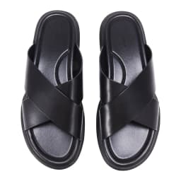Leather Non-slip Elegant Slippers Top Grade Cowhide Vamp Soft Shoes Mens Daily Wear Comfortable Sandals