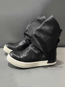 Men High Top Causal Shoes Luxury Pleated Design Genuine Leather Handmade High Quality Short Boots Women Personality Street Shoes