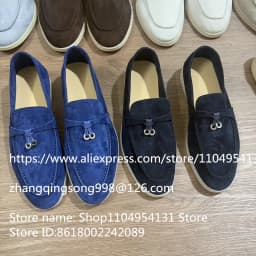 men All genuine leather Walking men's tassel loafers shoes summer Sheepskin Suede Colorful Loafers Casual