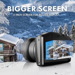 NBD 4K Digital Camera Ultra 48MP Camera Vlogging Camera with Wide Angle Lens 16X Digital Zoom 3.0 Inch Screen Camera