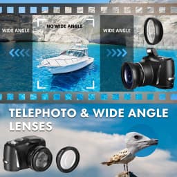 NBD 4K Digital Camera Ultra 48MP Camera Vlogging Camera with Wide Angle Lens 16X Digital Zoom 3.0 Inch Screen Camera