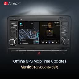 Junsun Al Wireless CarPlay Android Auto for Ford Focus 2 Mondeo S MAX C Mondeo Galaxy Transit Connect Kuga Multimedia RDS WiFi
