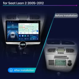 Junsun 11.5" Car Radio Android Auto Wireless CarPlay For Seat Leon MK2 2005 2006 2007 2008-2012 QLED 2K Screen Multimedia Stereo