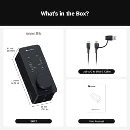 Fosi Audio SK02 DAC Headphone Amplifier Preamp Support DSD 256 PCM For 3.5MM & 4.4MM Balanced Headphone