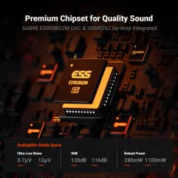 Fosi Audio SK02 DAC Headphone Amplifier Preamp Support DSD 256 PCM For 3.5MM & 4.4MM Balanced Headphone