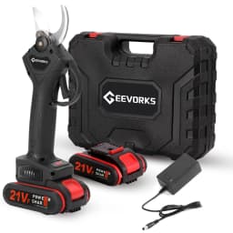 Geevorks 21V Cordless Electric Pruner Pruning Shear Efficient Fruit Tree Bonsai Pruning Branches Cutter Landscaping Tool
