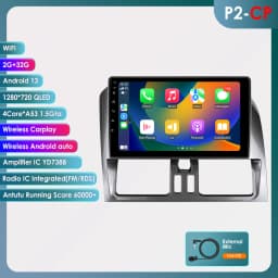 9" Hizpo 2Din CarPlay Android Auto Car Radio for Volvo XC60 2008 - 2013 BT 4G RDS DSP GPS SWC Snapdragon 6115 360°CAM