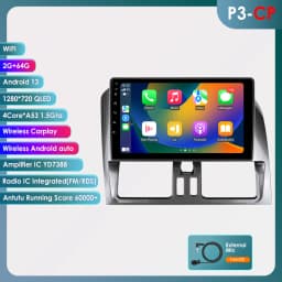 9" Hizpo 2Din CarPlay Android Auto Car Radio for Volvo XC60 2008 - 2013 BT 4G RDS DSP GPS SWC Snapdragon 6115 360°CAM