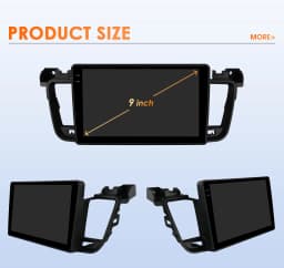 Hizpo 2Din 9inch Android Car Radio for Peugeot 508 508SW 2011 - 2018 CarPlay Android Auto RDS DSP GPS Navigation Snapdragon 6115