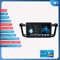 Hizpo 2Din 9inch Android Car Radio for Peugeot 508 508SW 2011 - 2018 CarPlay Android Auto RDS DSP GPS Navigation Snapdragon 6115