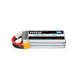 HRB 11.1V 100C 1500mAh 3S RC Lipo Battery with XT60 Plug for FPV Racing Drone Quadcopter Helicopter Airplane RC Boat