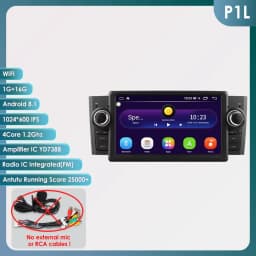 Hizpo 2Din 7Inch CarPlay Android Auto Car Radio for Fiat Grande Punto Linea 2007 - 2012 UI7862 Multimedia RDS DSP GPS 4G BT SWC