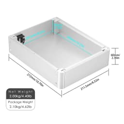 Nobsound HiFi Aluminum Chassis for DIY Amplifier Preamp Headphone Amp Metal Case DAC Box