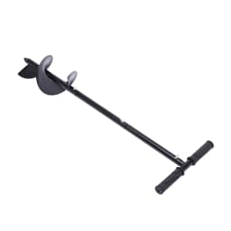 6" Hand Drill Auger Post Hole Digger Manual Garden Hole Digging Drill Bit Spiral Drill Planter for Planting