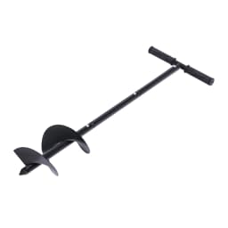 6" Hand Drill Auger Post Hole Digger Manual Garden Hole Digging Drill Bit Spiral Drill Planter for Planting