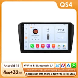 9" Hizpo 2Din CarPlay Android Auto Car Radio for Mazda 3 2004 - 2009 Snapdragon 6115 Headunit GPS Navi 4G BT RDS DSP SWC 360°CAM