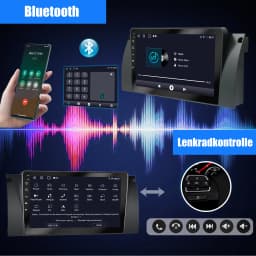 ESSGOO 9" Android 13 Car Stereo Radio Wireless Carplay/Android Auto Touchscreen GPS Nav Bluetooth RDS For BMW X3 E83 2004-2012