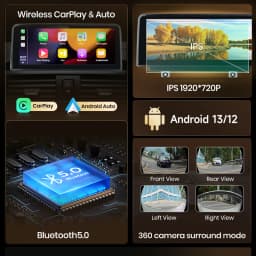 Junsun 8+256GB Car Stereo Multimedia For BMW 1 Series E87 E81 E82 E88 CCC CIC Wireless CarPlay PlAuto Radio GPS IPS Screen