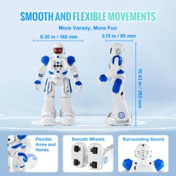 SucceBuy RC Robot Action Walking Singing Dancing Figure Gesture Sensor Toys for Age 3+ Kids Boys Girls Birthday Gift Present