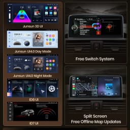 Junsun Wireless For Apple CarPlay Android Auto Car Radio For BMW X1 E84 2009-2015 4G WiFi BT Audio Head Unit idrive Stereo
