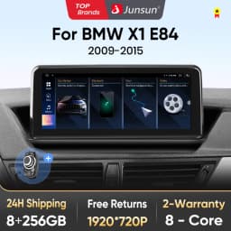 Junsun Wireless For Apple CarPlay Android Auto Car Radio For BMW X1 E84 2009-2015 4G WiFi BT Audio Head Unit idrive Stereo