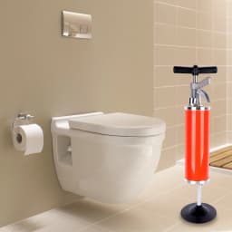 Portable High Pressure Toilet Plunger Manual Sink Plunger Air Drain Blaster Pump 4" Drain Cleaning Tool