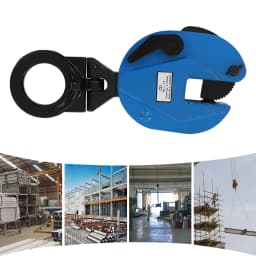 2T/4409.25lbs Vertical Plate Clamp Steel Plate Lifting Jaw Opening Up for Lifting and Transporting Grip Range 0-25mm/0-0.98in