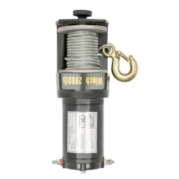 DC12V Electric Winch Hoist with Handle Controller Steel Cable Lifting/Pulling Device 13.12ft/min 440.92 Pounds