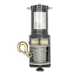 DC12V Electric Winch Hoist with Handle Controller Steel Cable Lifting/Pulling Device 13.12ft/min 440.92 Pounds