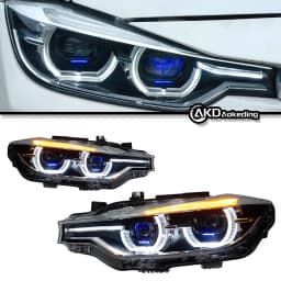 AKD Car Lights for BMW F30 LED Headlight Projector Lens 2012-2019 F31 F35 3 Series 320i 325i DRL AngelEye Automotive Accessories