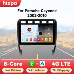 Hizpo Android 14 Auto Radio For Porsche Cayenne 1 2002-2010 4G Car Multimedia GPS 2din Stereo AI Voice Wireless CarPlay 360 CAM