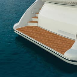 Boat Flooring EVA Foam Decking Sheet Faux Teak Marine Carpet Non-Slip Self-Adhesive Flooring Material for Kayak 94 X 35 Inch