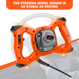 2600W Electric Concrete Mixer Paddle Plaster Mixer for Mortar Grouts Paint Cement 6 Speed with 2m Cable M14