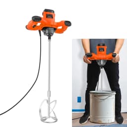 2600W Electric Concrete Mixer Paddle Plaster Mixer for Mortar Grouts Paint Cement 6 Speed with 2m Cable M14