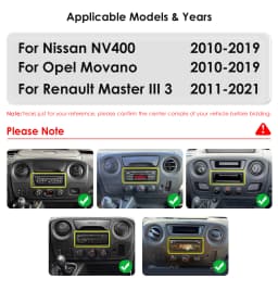4G Carplay Android 14 Car radio for Renault Master III 3 Opel Movano Nissan NV400 multimedia player 2din Autoradio GPS Stereo