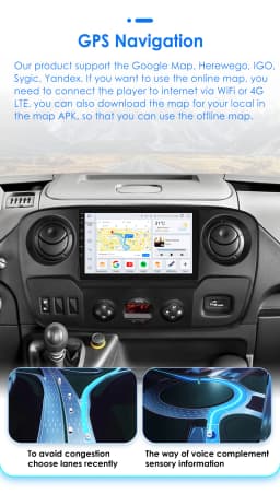 4G Carplay Android 14 Car radio for Renault Master III 3 Opel Movano Nissan NV400 multimedia player 2din Autoradio GPS Stereo